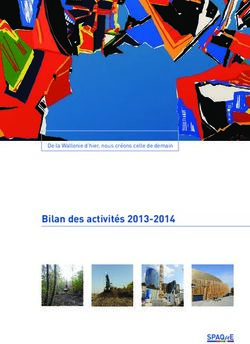 BILAN DES ACTIVITÉS 2013-2014 - DE LA WALLONIE D'HIER, NOUS CRÉONS CELLE DE DEMAIN - SPAQUE