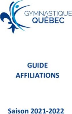 GUIDE AFFILIATIONS Saison 2021-2022 - Gymnastique ...