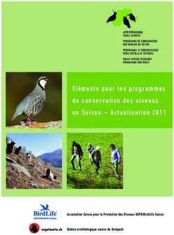 El&eacute;ments pour les programmes de conservation des oiseaux en Suisse - Actualisation 2011