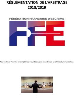 RÉGLEMENTATION DE L'ARBITRAGE 2018/2019 - Pour pratiquer l'escrime en compétition, il faut être quatre : deux tireurs, un arbitre et un ...
