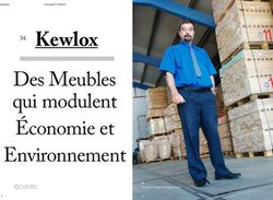 Kewlox Des Meubles qui modulent Économie et Environnement