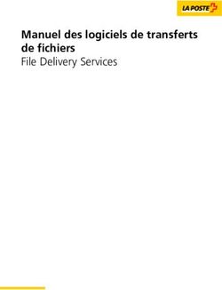 Manuel des logiciels de transferts de fichiers File Delivery Services