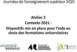 Atelier 2 Contexte 2021 : Dispositifs mis en place pour l'aide au choix des formations universitaires - Journées de l'enseignement supérieur 2020