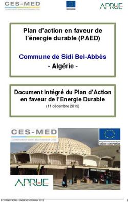 Plan d'action en faveur de l'énergie durable (PAED) Commune de Sidi Bel-Abbès - Algérie - Document intégré du Plan d'Action en faveur de ...