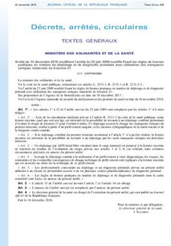 Décrets, arrêtés, circulaires - TEXTES GÉNÉRAUX - SFBC