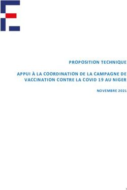 PROPOSITION TECHNIQUE APPUI À LA COORDINATION DE LA CAMPAGNE DE VACCINATION CONTRE LA COVID 19 AU NIGER - NOVEMBRE 2021