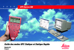 Guide des modes GPS Statique et Statique Rapide - Version 3.0 - GPS System 500