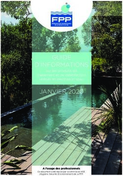 GUIDE D'INFORMATIONS JANVIER 2020 - sur les produits de traitement et de d&eacute;sinfection utilis&eacute;s en piscines et spas - F&eacute;d&eacute;ration des ...
