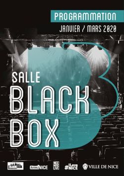 Box SALLE Black - PROGRAMMATION - Ville de Nice