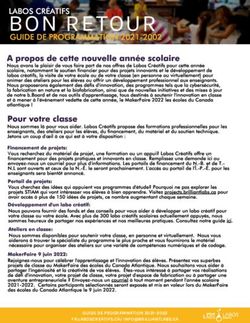 BON RETOUR - GUIDE DE PROGRAMMATION 2021-2022 FR.LABOSCREATIFS.CA/ - Labos ...