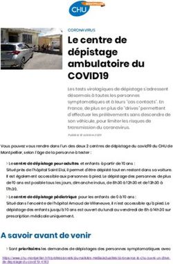 Le centre de d&eacute;pistage ambulatoire du - COVID19 - CHU de ...