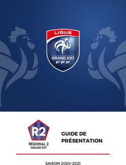 GUIDE DE PR&Eacute;SENTATION - SAISON 2020-2021 - Actifoot