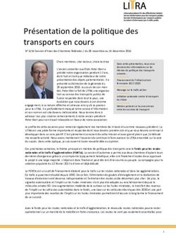 Présentation de la politique des transports en cours - Litra