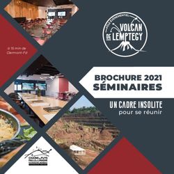 BROCHURE 2021 Un cadre insolite pour se r&eacute;unir - &agrave; 15 min de Clermont-Fd - Volcan de Lempt&eacute;gy