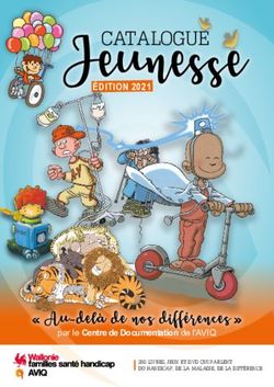 Jeunesse ÉDITION 2021 - par le Centre de Documentation de l'AVIQ - Centre de ...