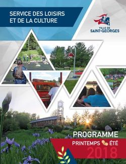 PROGRAMME - SERVICE DES LOISIRS ET DE LA CULTURE - Ville de Saint-Georges