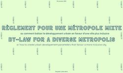 Ou comment baliser le développement urbain en faveur d'une ville plus inclusive - or how to create urban developement parameters that favour a ...