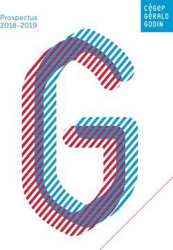 Prospectus 2018-2019 - Cégep Gérald-Godin