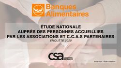&Eacute;TUDE NATIONALE AUPR&Egrave;S DES PERSONNES ACCUEILLIES PAR LES ASSOCIATIONS ET C.C.A.S PARTENAIRES - ENQU&Ecirc;TE 2020