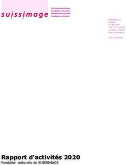 Rapport d'activit&eacute;s 2020 - Suissimage