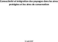 Connectivité et intégration des paysages dans les aires protégées et les aires de conservation - 11 août 2017