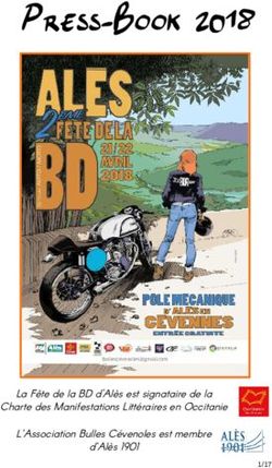Press-Book 2018 - La Fête de la BD d'Alès est signataire de la Charte des Manifestations Littéraires en Occitanie L'Association BullesCévenoles ...