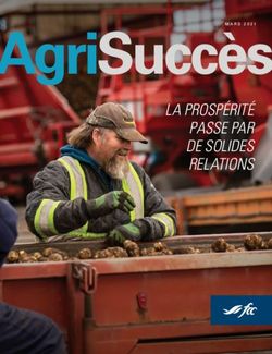AgriSucc&egrave;s LA PROSP&Eacute;RIT&Eacute; PASSE PAR DE SOLIDES RELATIONS