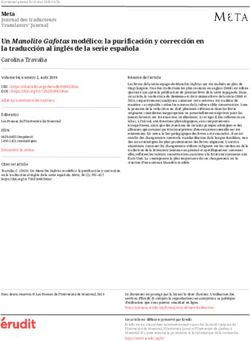 Un Manolito Gafotas modélico: la purificación y corrección en la traducción al inglés de la serie española - Érudit