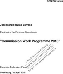 "Commission Work Programme 2010" - Jos&eacute; Manuel Dur&atilde;o Barroso President of the European Commission