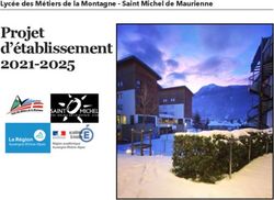 Projet d'&eacute;tablissement 2021-2025 - Lyc&eacute;e des M&eacute;tiers de la Montagne - Saint Michel de Maurienne - Lyc&eacute;e des M&eacute;tiers de la ...