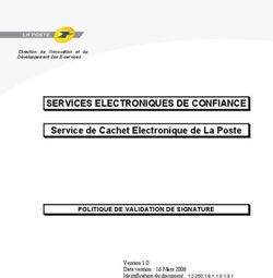 SERVICES ELECTRONIQUES DE CONFIANCE - Service de Cachet Electronique de La Poste