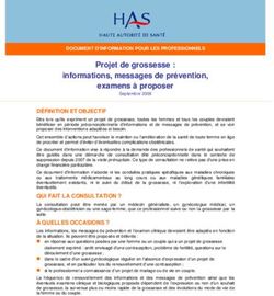 Projet de grossesse : informations, messages de prévention, examens à proposer