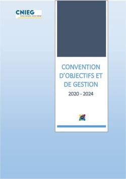 CONVENTION D'OBJECTIFS ET DE GESTION 2020 - 2024 - Cnieg