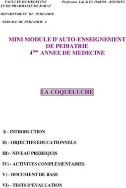 MINI MODULE D'AUTO-ENSEIGNEMENT DE PEDIATRIE - 4ème ANNEE DE MEDECINE
