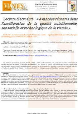 Lecture d'actualité : " Avancées récentes dans l'amélioration de la qualité nutritionnelle, sensorielle et technologique de la viande "