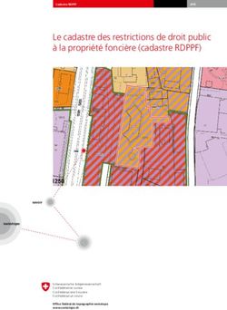 Le cadastre des restrictions de droit public &agrave; la propri&eacute;t&eacute; fonci&egrave;re (cadastre RDPPF)