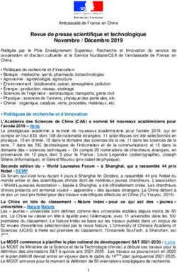 Revue de presse scientifique et technologique Novembre / Décembre 2019 - France ...