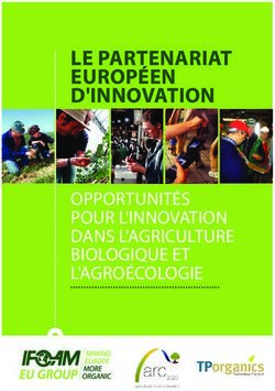 LE PARTENARIAT EUROPÉEN D'INNOVATION - OPPORTUNITÉS POUR L'INNOVATION DANS L'AGRICULTURE BIOLOGIQUE ET L'AGROÉCOLOGIE - ifoam eu