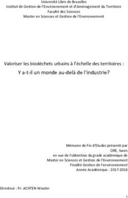 Y a-t-il un monde au-delà de l'industrie? - Valoriser les biodéchets urbains à l'échelle des territoires : ULB