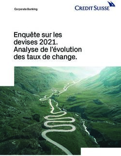 Enquête sur les devises 2021. Analyse de l'évolution des taux de change - Corporate Banking - Credit Suisse