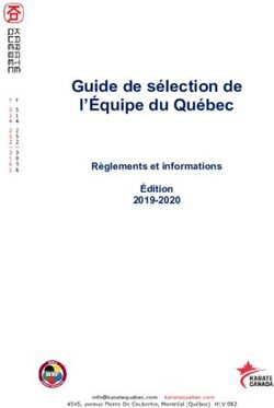 Guide de sélection de l'Équipe du Québec - Cahier des règlements - Karaté Québec