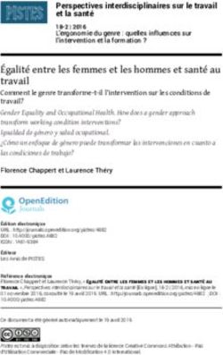 Égalité entre les femmes et les hommes et santé au travail