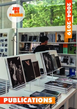 Publications - Jeu de Paume