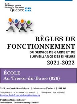 R&Egrave;GLES DE FONCTIONNEMENT - 2021-2022 SURVEILLANCE DES D&Icirc;NEURS - &Eacute;cole au ...
