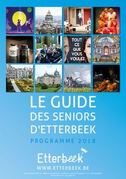 LE GUIDE DES SENIORS D'ETTERBEEK PROGRAMME 2018 - WWW.ETTERBEEK.BE