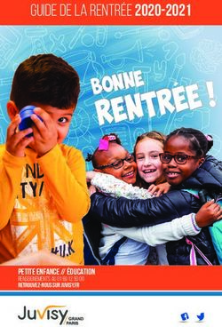 Guide de la rentrée 2020-2021 - Petite enfance // éducation renseignements au 01 69 12 50 00 retrouvez-nous sur juvisy.fr
