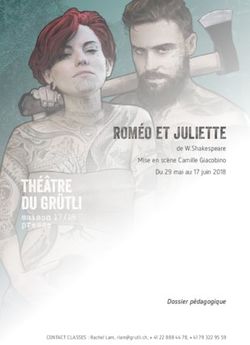 ROMÉO ET JULIETTE - Dossier pédagogique - de W.Shakespeare Mise en scène Camille Giacobino Du 29 mai au 17 juin 2018 - Espace Ecole