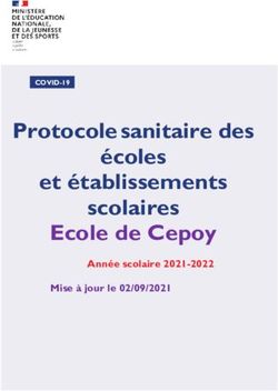 Protocole sanitaire des écoles et établissements scolaires Ecole de Cepoy - Année scolaire 2021-2022 Mise à jour le 02/09/2021
