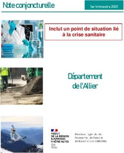 Note conjoncturelle - Département de l'Allier Inclut un point de situation lié à la crise sanitaire - Auvergne-Rhône-Alpes