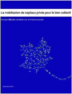La mobilisation de capitaux privés pour le bien collectif - Groupe d ʼétude canadien sur la finance sociale!